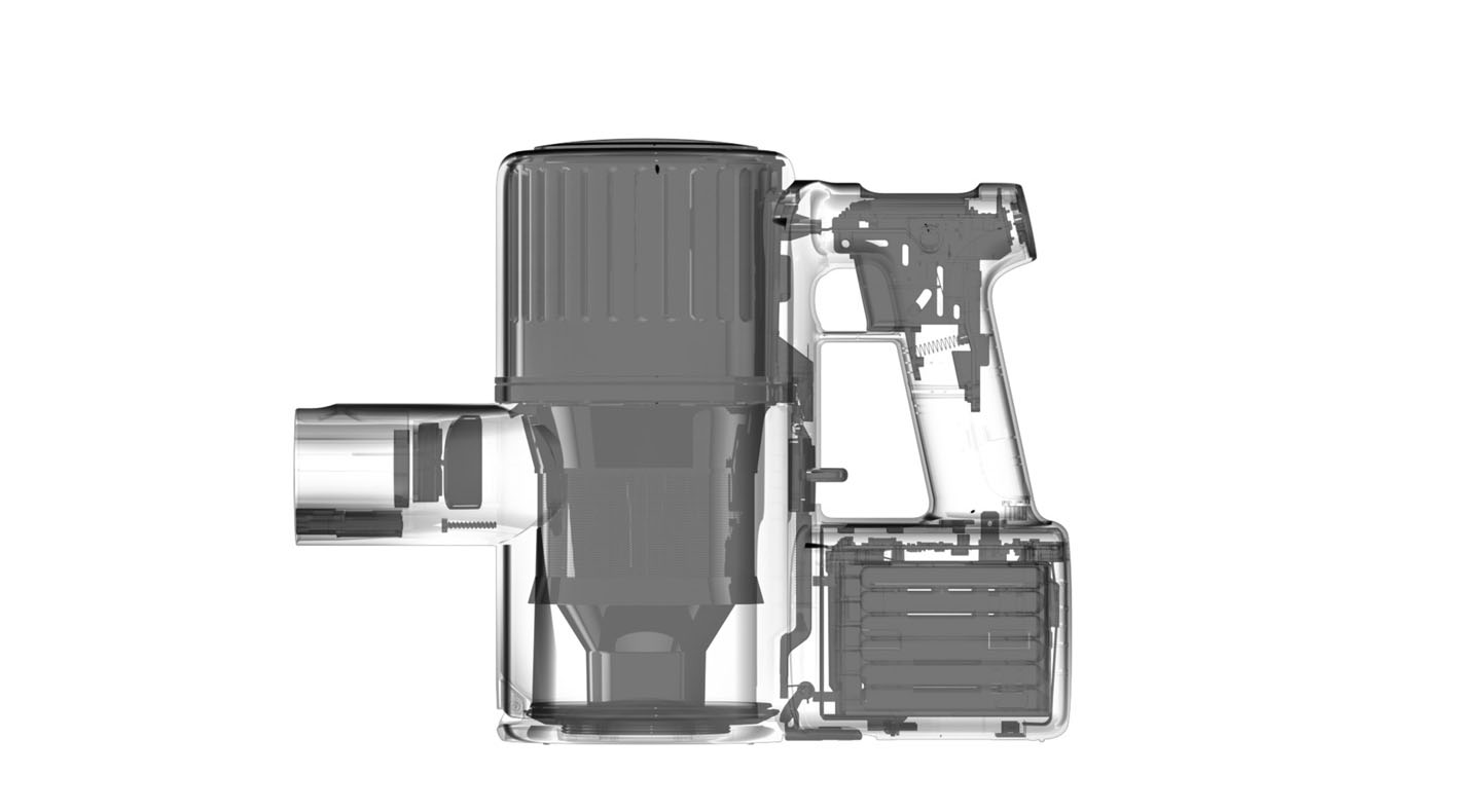 Roborock H6 slitesterkt polykarbonat og ABS-plast